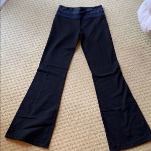 Lululemon wide leg black leggings